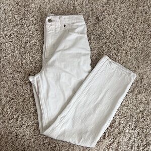 Abercrombie & Fitch High Rise White Jeans
